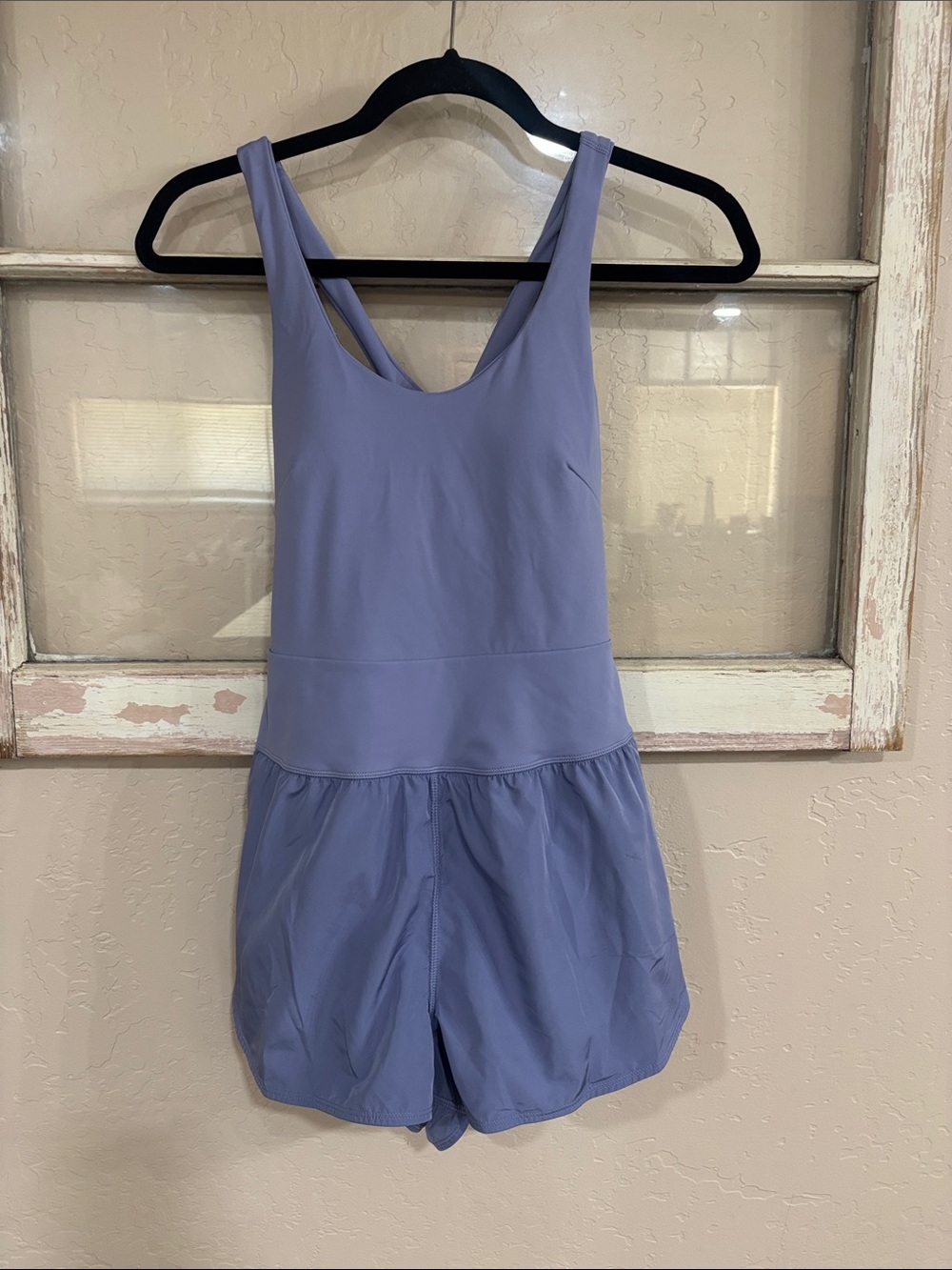 Lavender Active Tank Romper